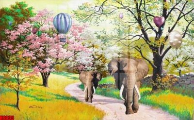 File gốc File tranh gốc tổng hợp tranh nền tường đẹp H9035 (phong cách) cổ điển