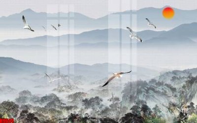 Tải file gốc File tranh gốc tổng hợp tranh nền tường đẹp H9044 (để in lụa)