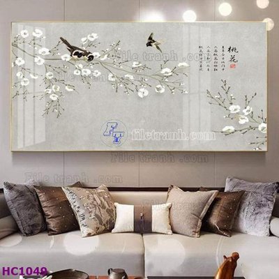 Download file gốc File tranh hoa và chim tối giản trung quốc HC1049 (độ nét cao)