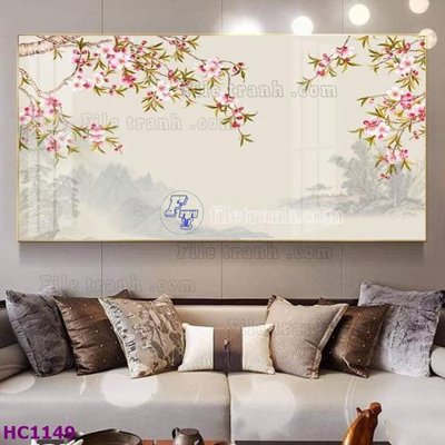 File gốc File tranh hoa và chim tối giản trung quốc HC1149 (in ấn) không giới hạn