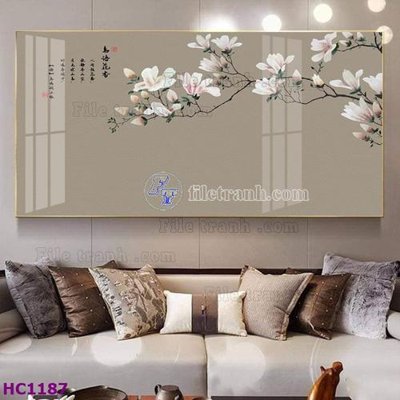 Tải file gốc File tranh hoa và chim tối giản trung quốc HC1187 (bản PSD) gốc