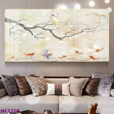 Chi tiết file tranh tráng gương File tranh hoa và chim tối giản trung quốc HC1210 (ảnh gốc)