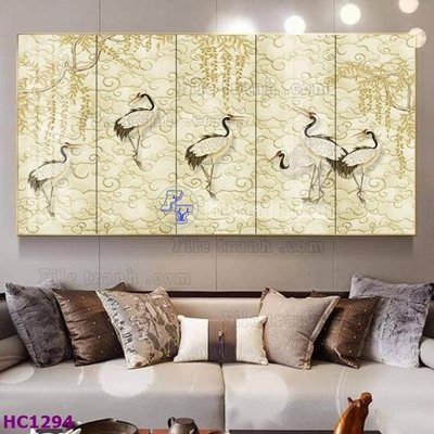 File gốc File tranh hoa và chim tối giản trung quốc HC1294 (trang trí) phòng làm việc