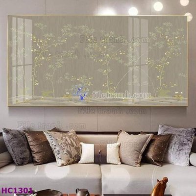 File gốc File tranh hoa và chim tối giản trung quốc HC1301 (chuẩn CMYK) cho nhà in