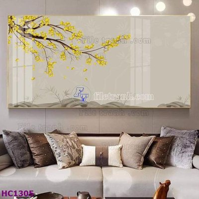 Tải file gốc File tranh hoa và chim tối giản trung quốc HC1305 (in khổ lớn) không vỡ