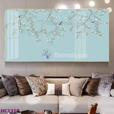 Tải file File tranh hoa và chim tối giản trung quốc HC1310 (gốc) làm tranh trang trí