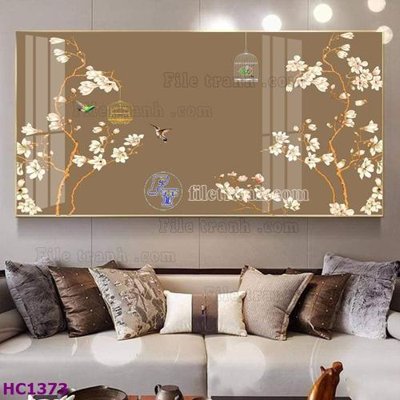 File gốc File tranh hoa và chim tối giản trung quốc HC1373 (Filetranh.com) File tranh hoa và chim tối giản trung quốc HC1373