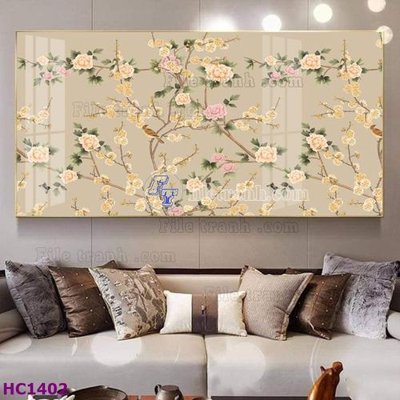 File gốc File tranh hoa và chim tối giản trung quốc HC1402 (PNG) nền trong suốt