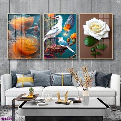 File tranh gốc Tranh bộ 3 hoa sen 5d đẹp HM116 (sắc nét từng chi tiết)