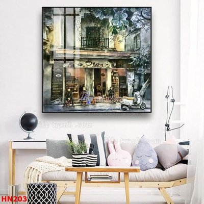 File in trần File tranh phố cổ hà nội xưa HN203 (bản gốc) phong cảnh