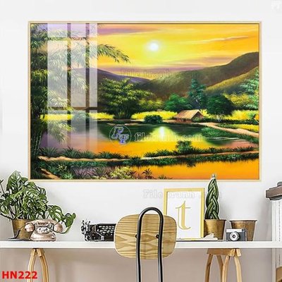 Download file gốc File tranh phố cổ hà nội xưa HN222 (in mica) trang trí