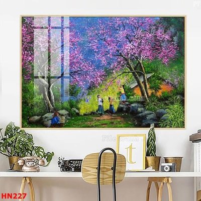 Download file gốc File tranh phố cổ hà nội xưa HN227 (in mica) trang trí