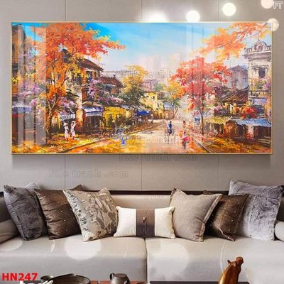 Tải file gốc File tranh phố cổ hà nội xưa HN247 (bản PSD) còn layer