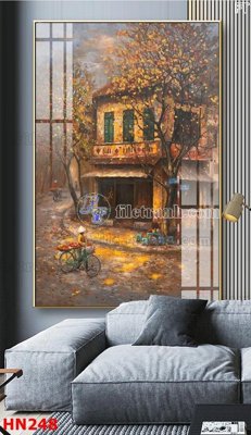 File in ấn File tranh phố cổ hà nội xưa HN248 chuyên nghiệp