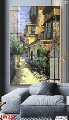 File gốc File tranh phố cổ hà nội xưa HN257 (thiết kế) độc quyền