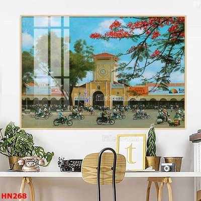 File in lụa File tranh phố cổ hà nội xưa HN268 (tân cổ điển) File tranh phố cổ hà nội xưa HN268