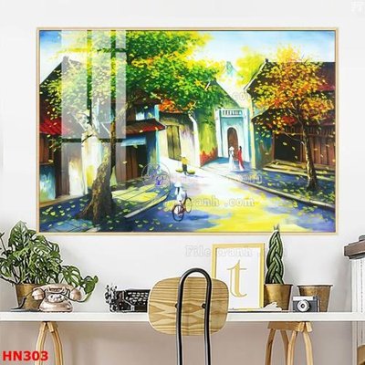 File tranh File tranh phố cổ hà nội xưa HN303 (bản gốc) treo tường