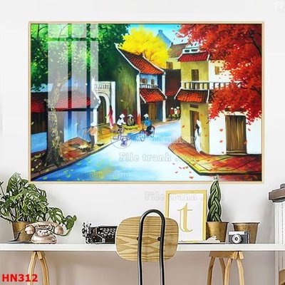 File in trần File tranh phố cổ hà nội xưa HN312 (bản gốc) đại dương