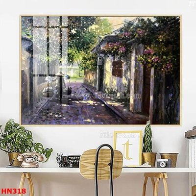 File tranh File tranh phố cổ hà nội xưa HN318 (file gốc) chuẩn màu in