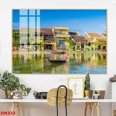 Tải file File tranh phố cổ hà nội xưa HN323 (PSD) cho in tranh kính