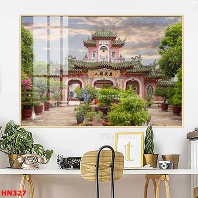 File gốc File tranh phố cổ hà nội xưa HN327 (cho in ấn) độc quyền