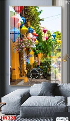 File tranh File tranh phố cổ hà nội xưa HN328 (ảnh gốc) cho in ấn kỹ thuật số