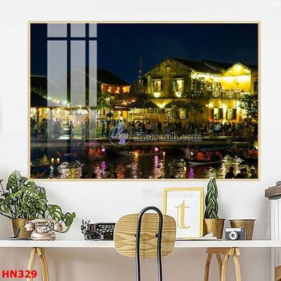 File tranh in trần File tranh phố cổ hà nội xưa HN329 (ảnh gốc siêu nét)