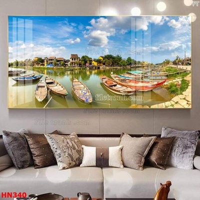 File gốc File tranh phố cổ hà nội xưa HN340 (bản quyền) cho in ấn