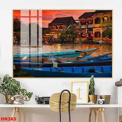 File tranh File tranh phố cổ hà nội xưa HN363 (ảnh gốc) cho in ấn kỹ thuật số