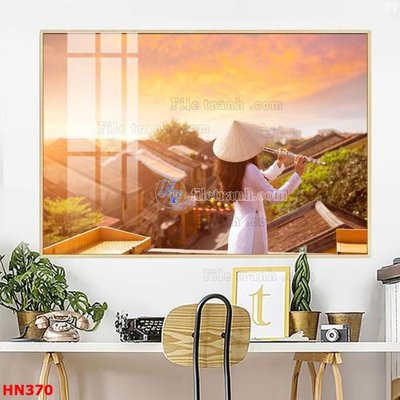 File tranh File tranh phố cổ hà nội xưa HN370 (bản gốc) treo tường