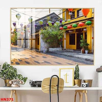 File gốc File tranh phố cổ hà nội xưa HN371 (in ấn) không giới hạn