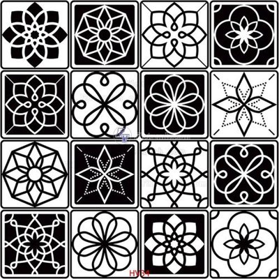 File gốc in ấn File hoa văn gạch bông HV34 chất lượng vượt trội