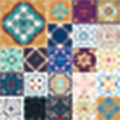 File tranh trang trí File hoa văn gạch bông HV50 (tải file gốc)