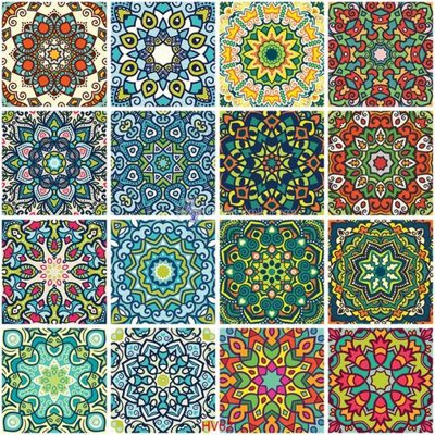 File tranh File hoa văn gạch bông HV62 (bản gốc) treo tường