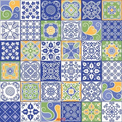 File gốc File hoa văn gạch bông HV72 (in mica) cắt laser