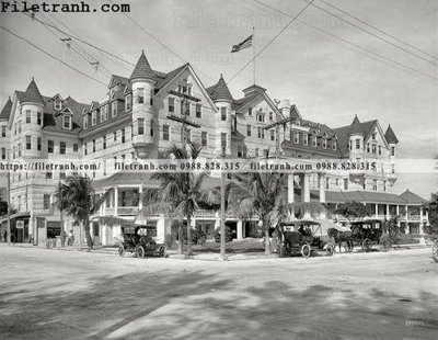 File gốc Halcyon Hotel_ 1912 (in mica) trang trí