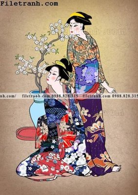 File gốc Hinh minh hoa co gai Nhat 112 (PNG) trong suốt (transparent)