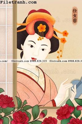 File PSD Hinh minh hoa co gai Nhat 136 (gốc) tách lớp chi tiết