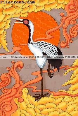 File in ấn Hinh minh hoa co gai Nhat 142 (bản gốc) cao cấp