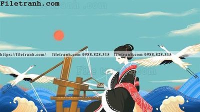 Download file gốc Hinh minh hoa co gai Nhat 209 (dùng cho in ấn)