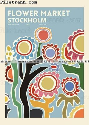 File in trần Hoa phong cach Bac Au 108 (bản gốc 3D) sống động