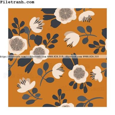 File PSD Hoa phong cach Bac Au 109 (gốc) tách lớp chi tiết