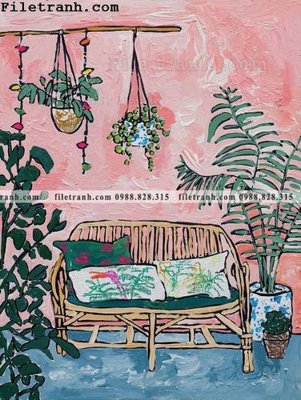 Download file Hoa phong cach Bac Au 132 (gốc) in mica bàn thờ