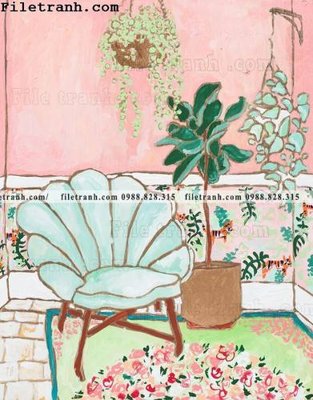 File tranh Hoa phong cach Bac Au 139 (gốc) in film