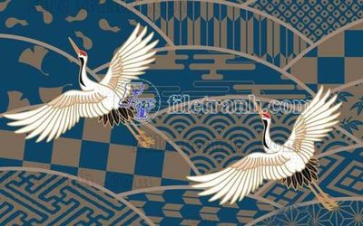 File gốc File tranh gốc tranh tường bích họa idochine trung quốc IDT1 (in lụa) họa tiết 3D