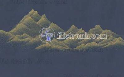 File gốc File tranh gốc tranh tường bích họa idochine trung quốc IDT174 (in tráng gương) hiện đại