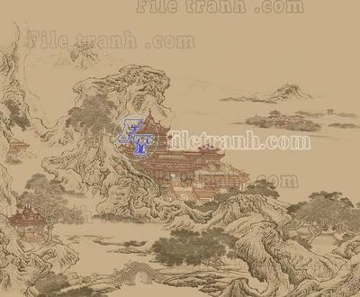 File ảnh File tranh gốc tranh tường bích họa idochine trung quốc IDT222 (gốc) in PP, decal