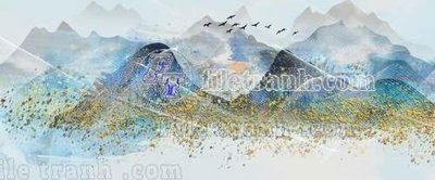 Cung cấp file tranh gốc File tranh gốc tranh tường bích họa idochine trung quốc IDT231 độc quyền