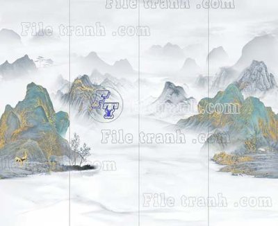 File ảnh File tranh gốc tranh tường bích họa idochine trung quốc IDT26 (gốc) trang trí khách sạn