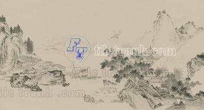 File tranh File tranh gốc tranh tường bích họa idochine trung quốc IDT278 (bản gốc) treo phòng ăn